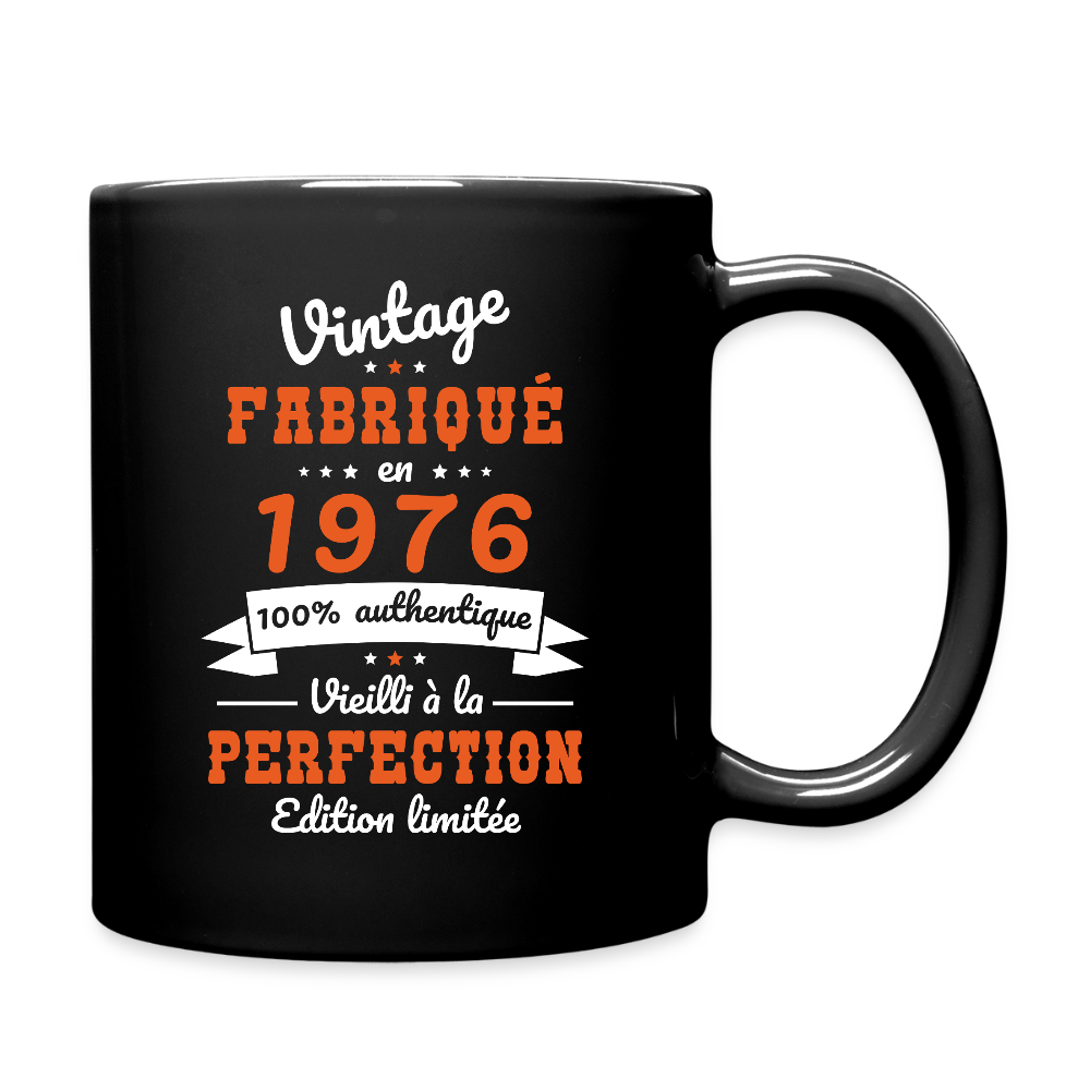 Mug anniversaire homme 50 ans – Vintage 1976 - noir
