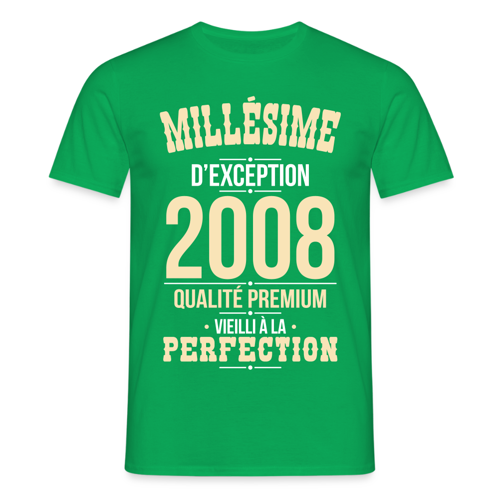 T-shirt Homme 18 Ans 2008 – Millésime d’Exception - vert
