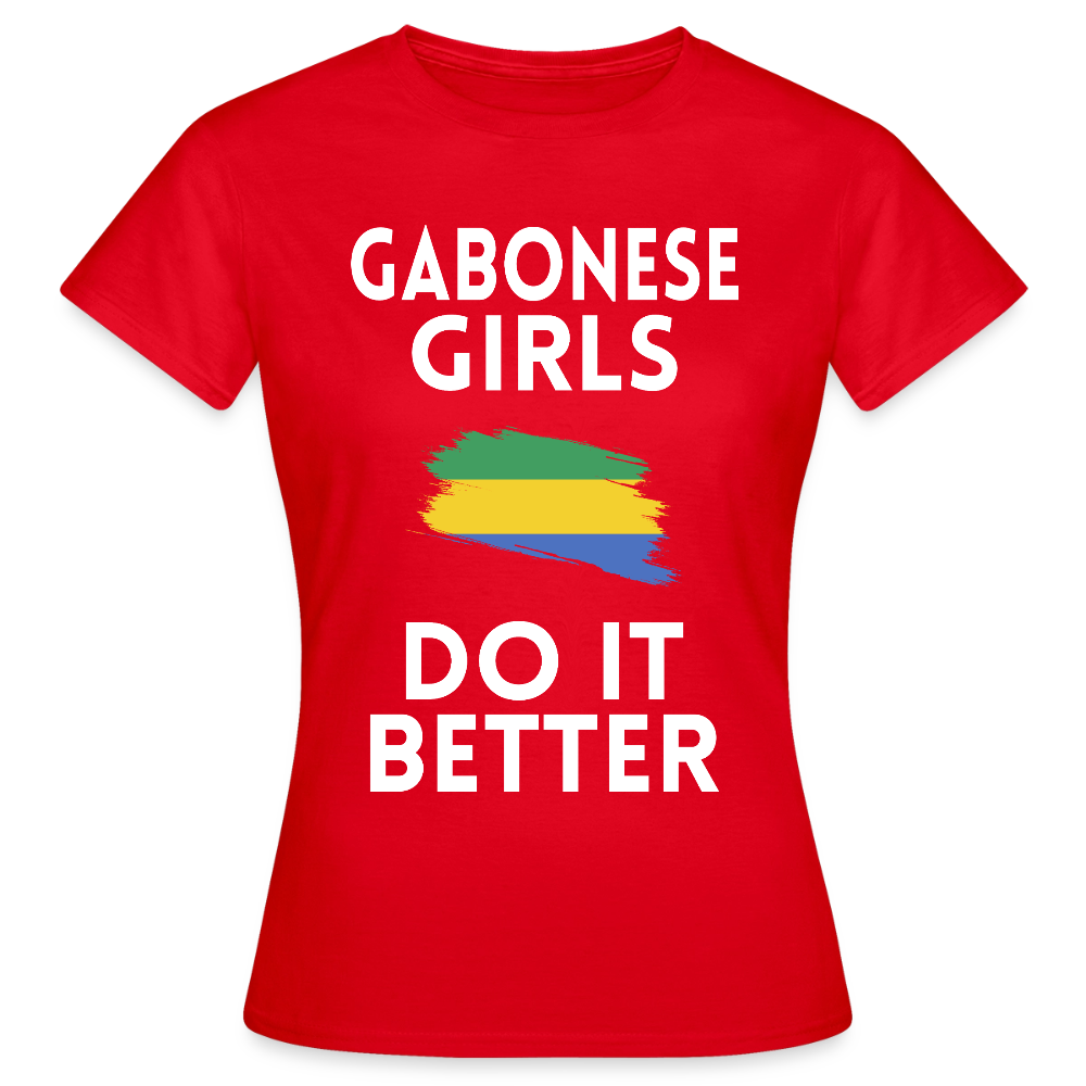 T-shirt femme - Gabonese Girls Do It Better - rouge