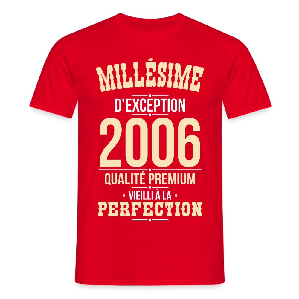 T-shirt Homme 20 Ans 2006 – Millésime d’Exception - rouge