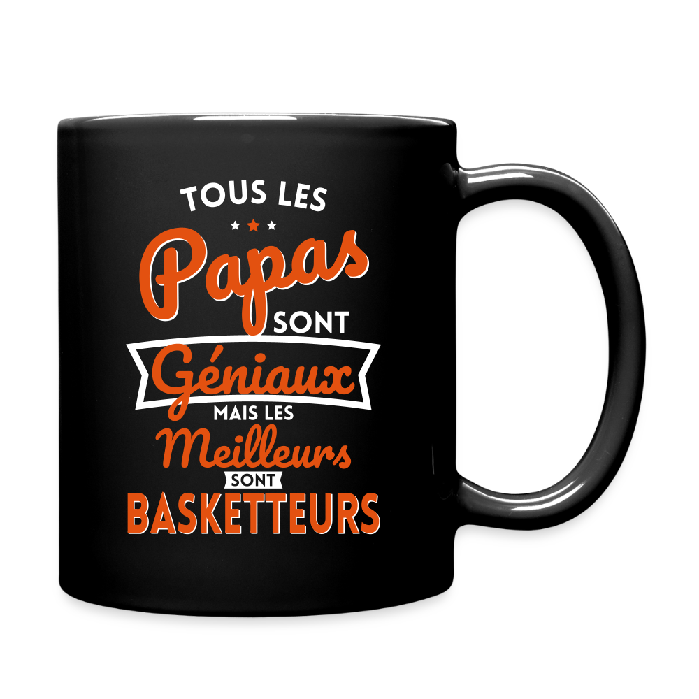 Mug uni - Papas géniaux - Les meilleurs sont basketteurs - noir