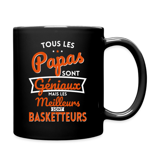 Mug uni - Papas géniaux - Les meilleurs sont basketteurs - noir