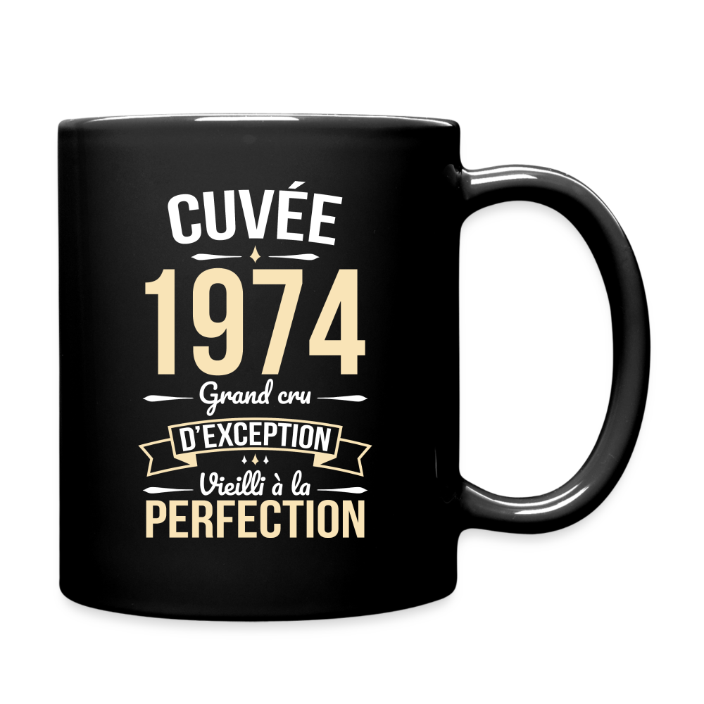 Mug uni - Anniversaire 51 Ans - Cuvée 1974 - noir