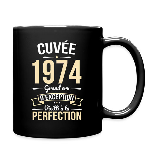 Mug uni - Anniversaire 51 Ans - Cuvée 1974 - noir