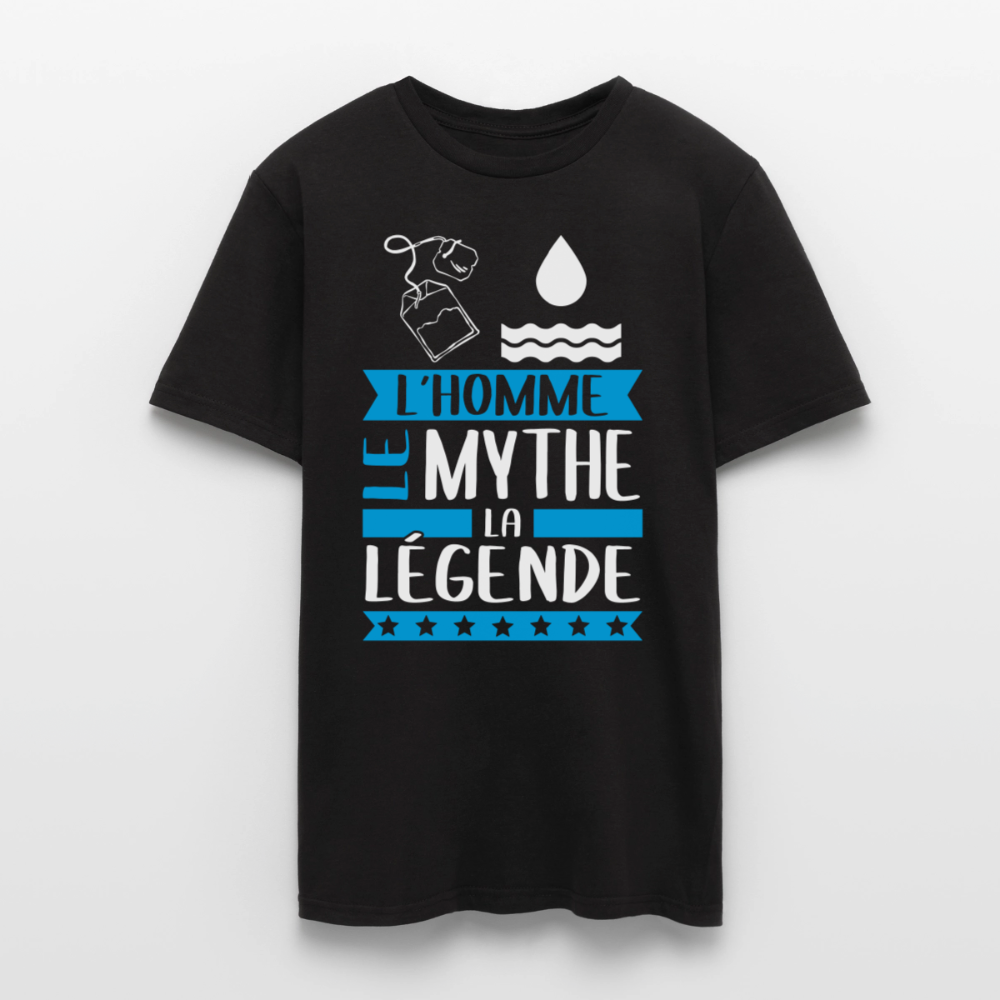 T-shirt homme Théo rébus – L’homme, le mythe, la légende - noir