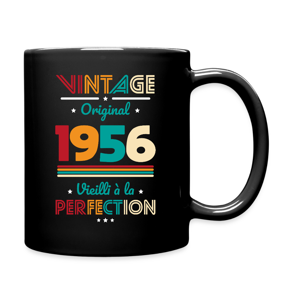 Mug anniversaire homme 70 ans – Vintage, original, 1956 - noir