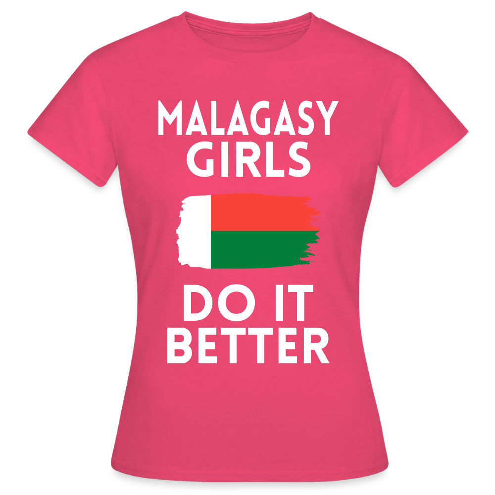 T-shirt femme - Malagasy Girls Do It Better - rose azalée