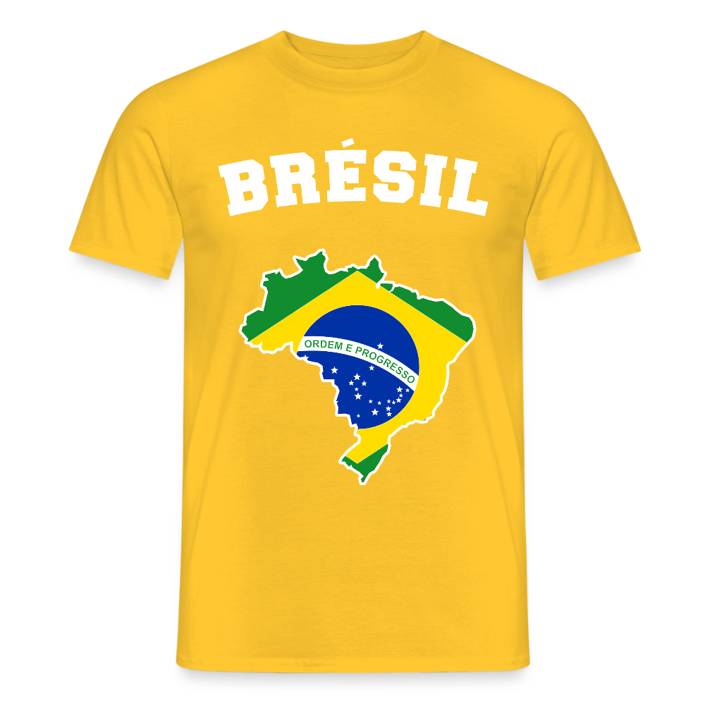 T-shirt Homme - Brésil - jaune