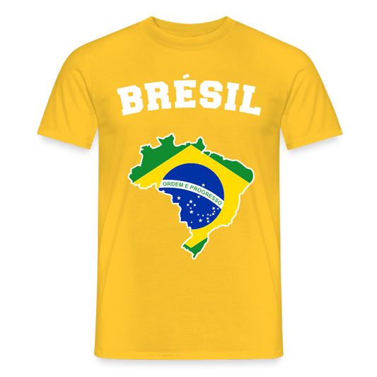 T-shirt Homme - Brésil - jaune