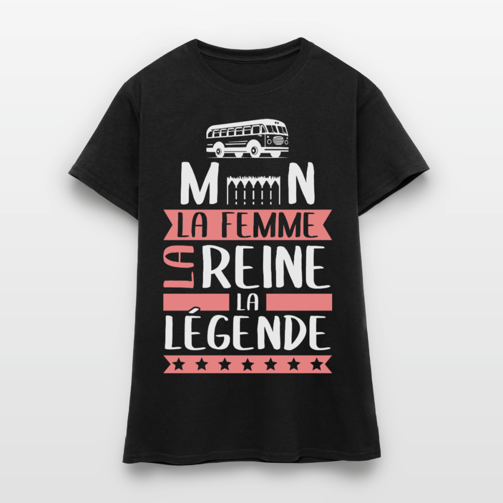 T-shirt femme Carmen rébus – La femme, la reine, la légende - noir