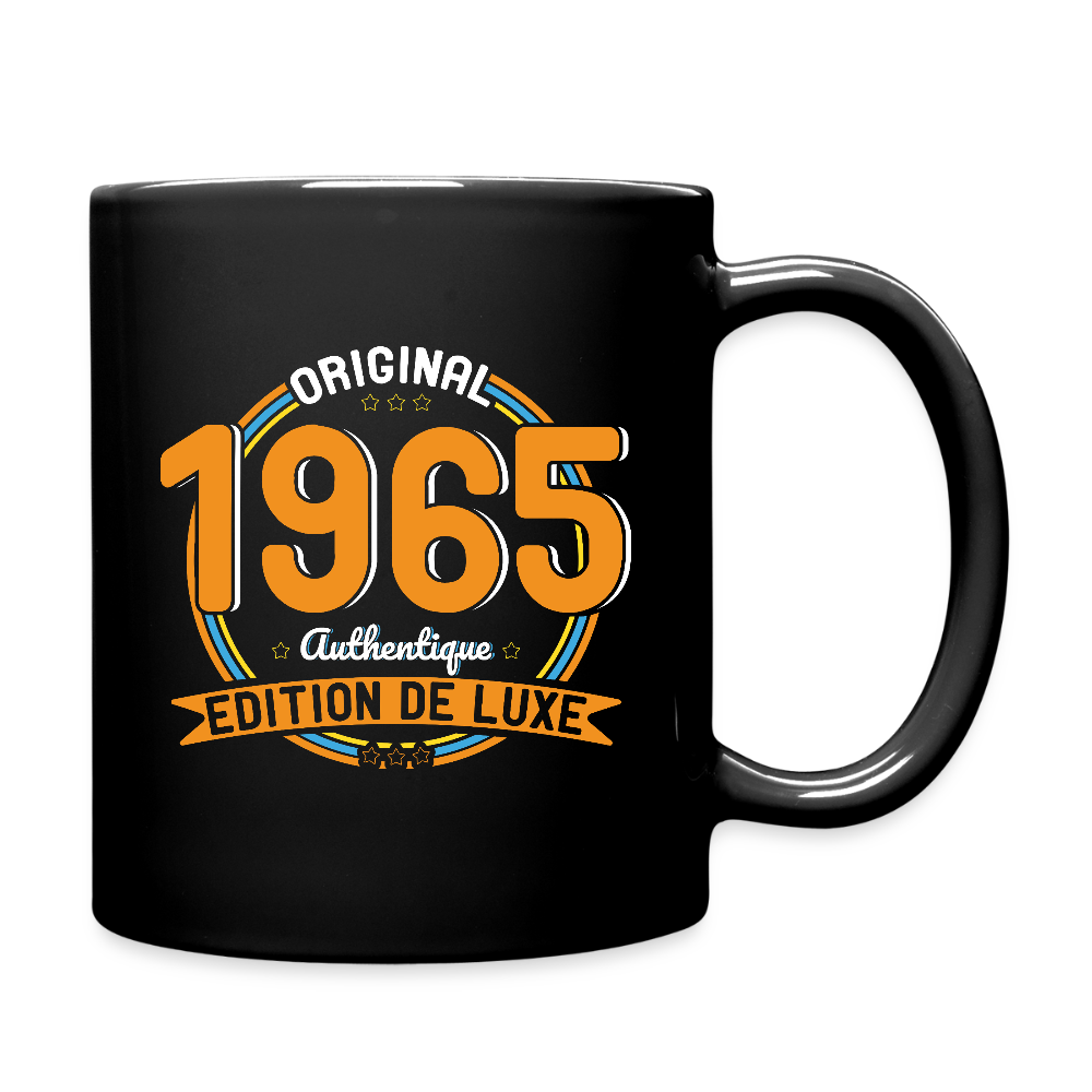 Mug uni - Anniversaire 60 Ans - Original 1965 Authentique - noir