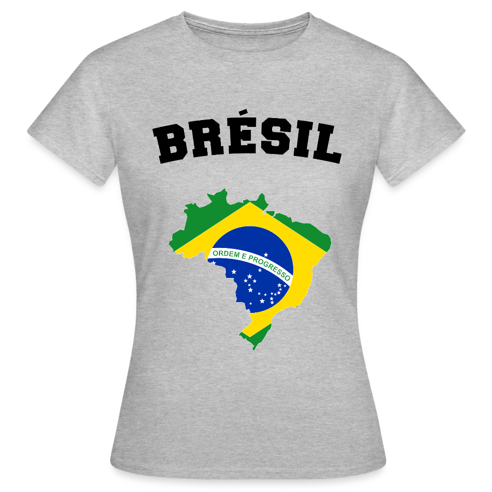 T-shirt Femme coloris clair - Brésil - gris chiné