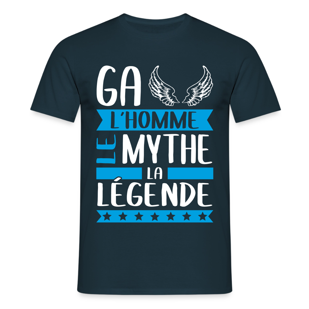 T-shirt homme Gaël rébus – L’homme, le mythe, la légende - marine