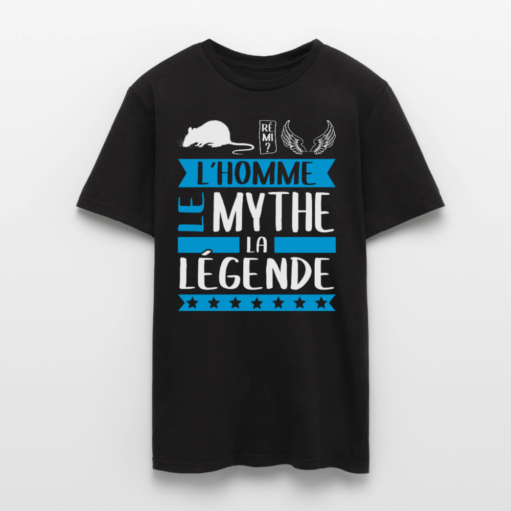 T-shirt homme Raphaël rébus – L’homme, le mythe, la légende - noir