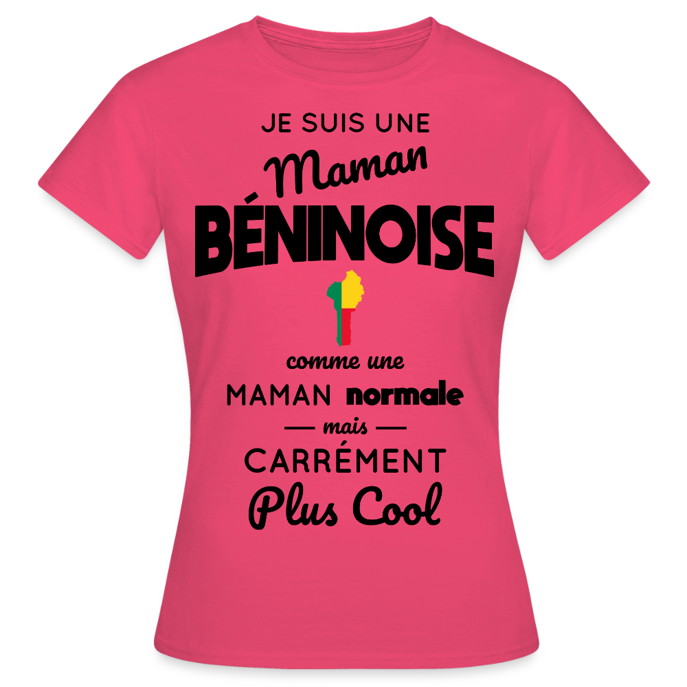 T-shirt Femme - Maman Béninoise plus cool - rose azalée