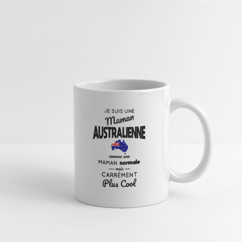Mug blanc - Maman Australienne plus cool - blanc