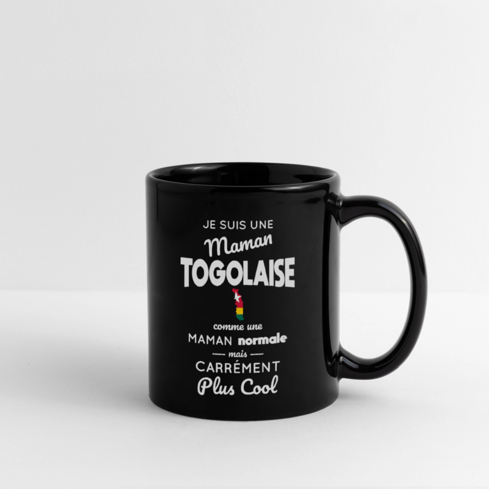 Mug uni - Maman Togolaise plus cool - noir