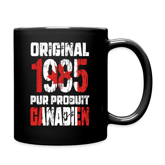 Mug uni - Anniversaire 40 Ans -  Original 1985 - Pur produit Canadien - noir
