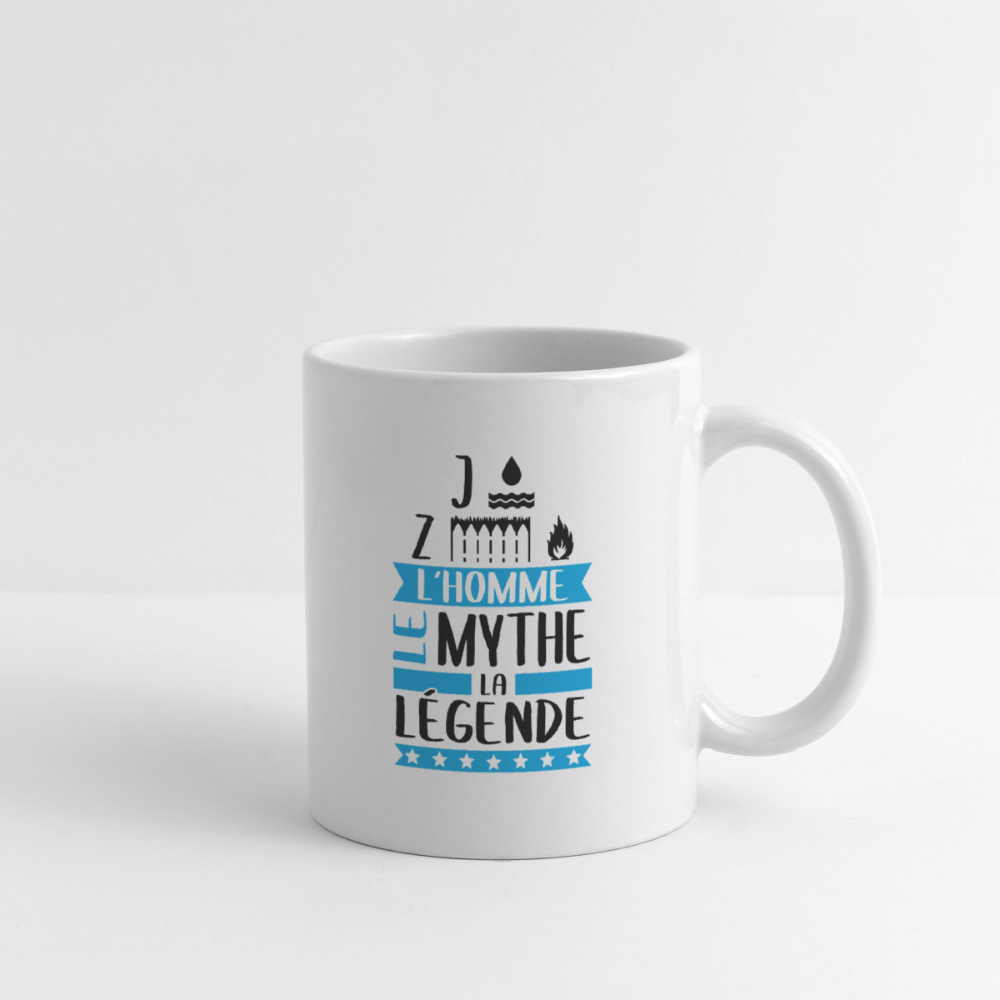 Mug blanc Joseph rébus – L’homme, le mythe, la légende - blanc