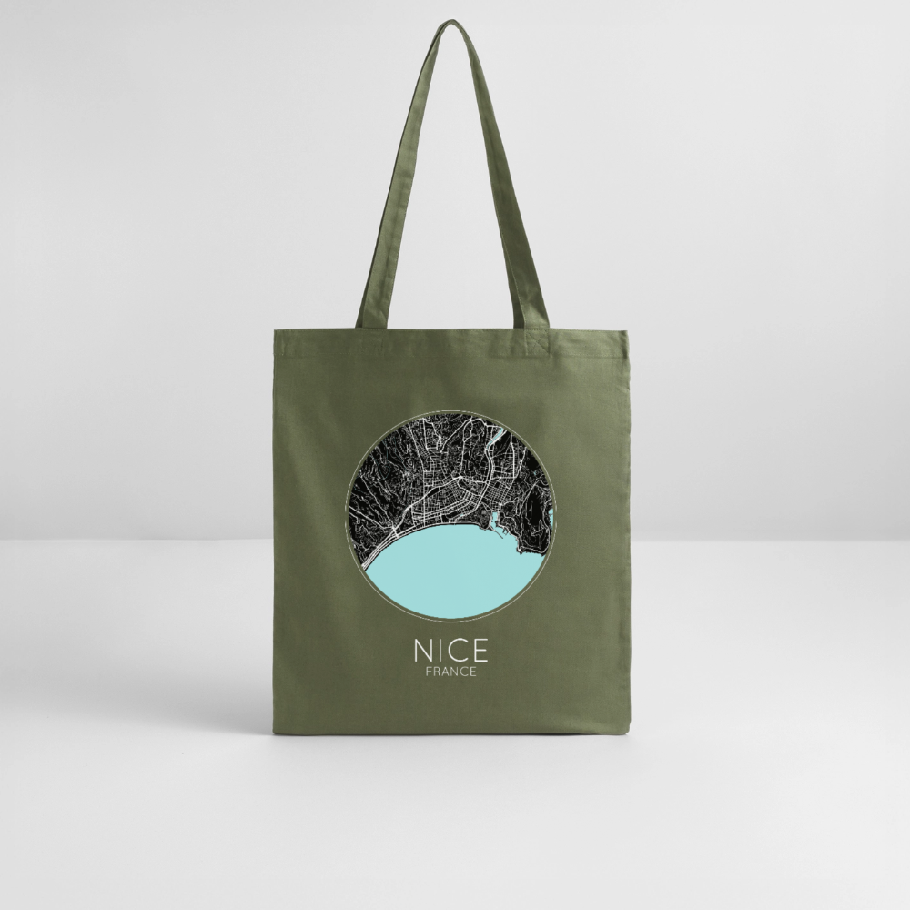 Tote Bag Nice Bio – Plan de Nice - kaki