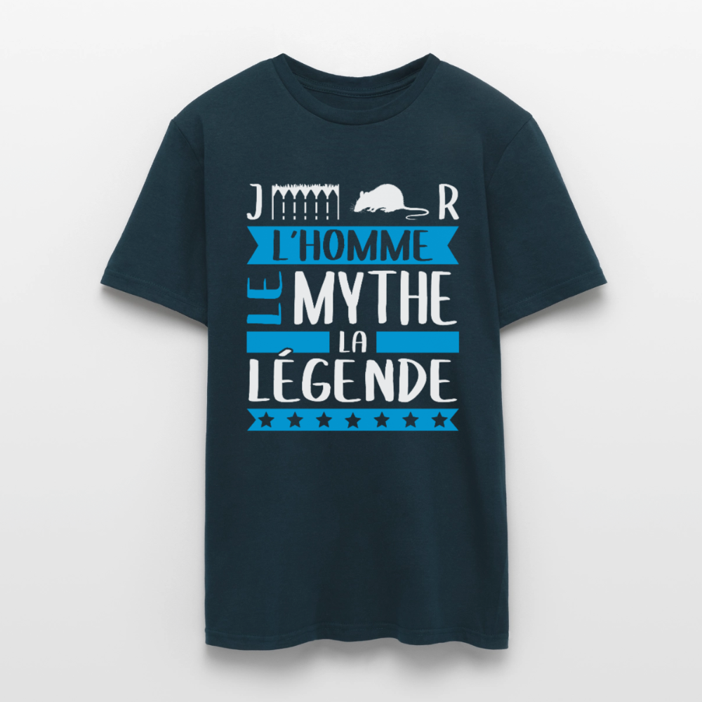 T-shirt homme Gérard rébus – L’homme, le mythe, la légende - marine