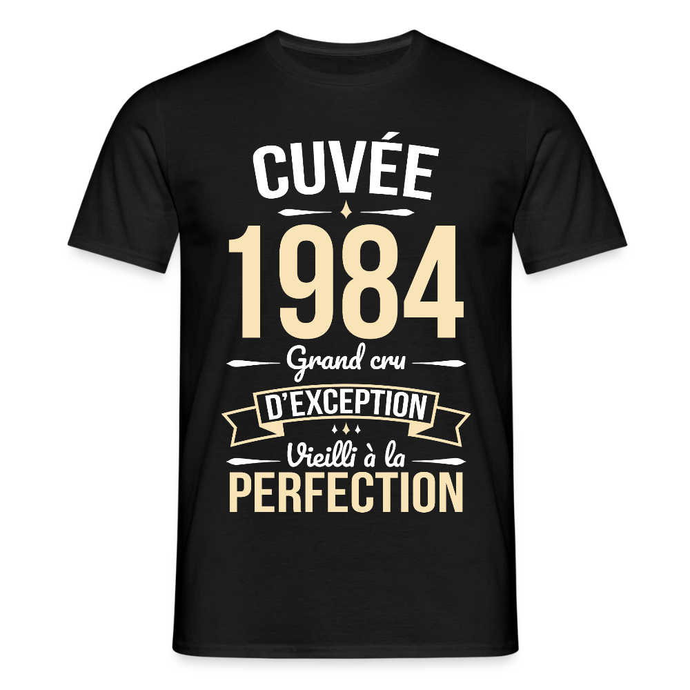 T-shirt Homme - Anniversaire 41 Ans - Cuvée 1984 - noir