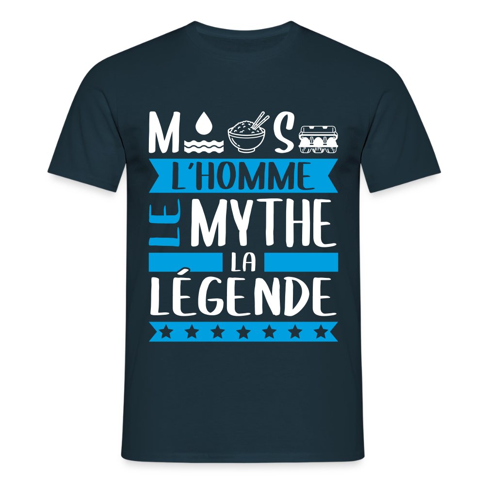 T-shirt homme Maurice rébus – L’homme, le mythe, la légende - marine