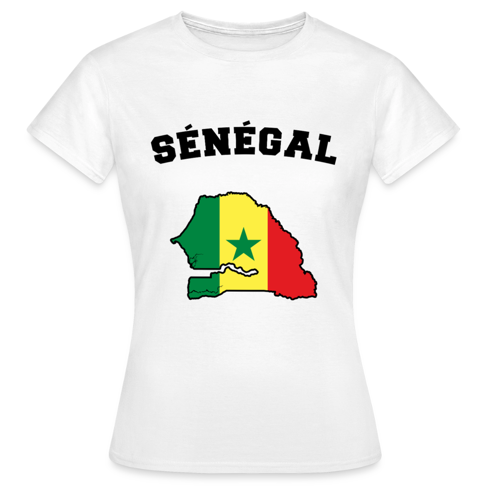 T-shirt Femme coloris clair - Sénégal - blanc