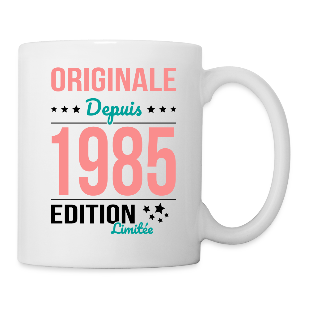 Mug blanc - Anniversaire 40 Ans - Originale depuis 1985 - blanc
