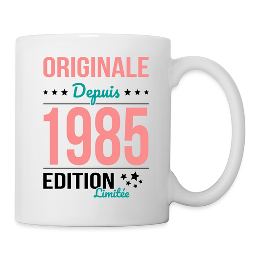 Mug blanc - Anniversaire 40 Ans - Originale depuis 1985 - blanc