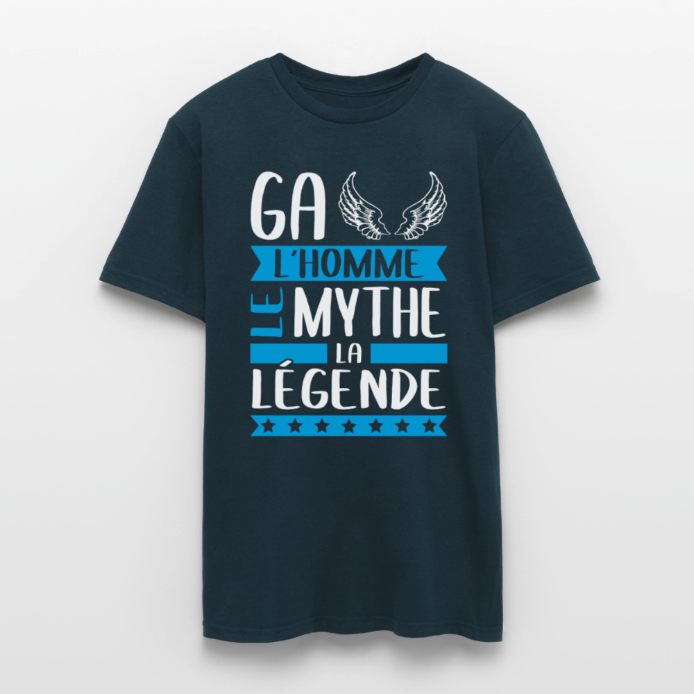 T-shirt homme Gaël rébus – L’homme, le mythe, la légende - marine