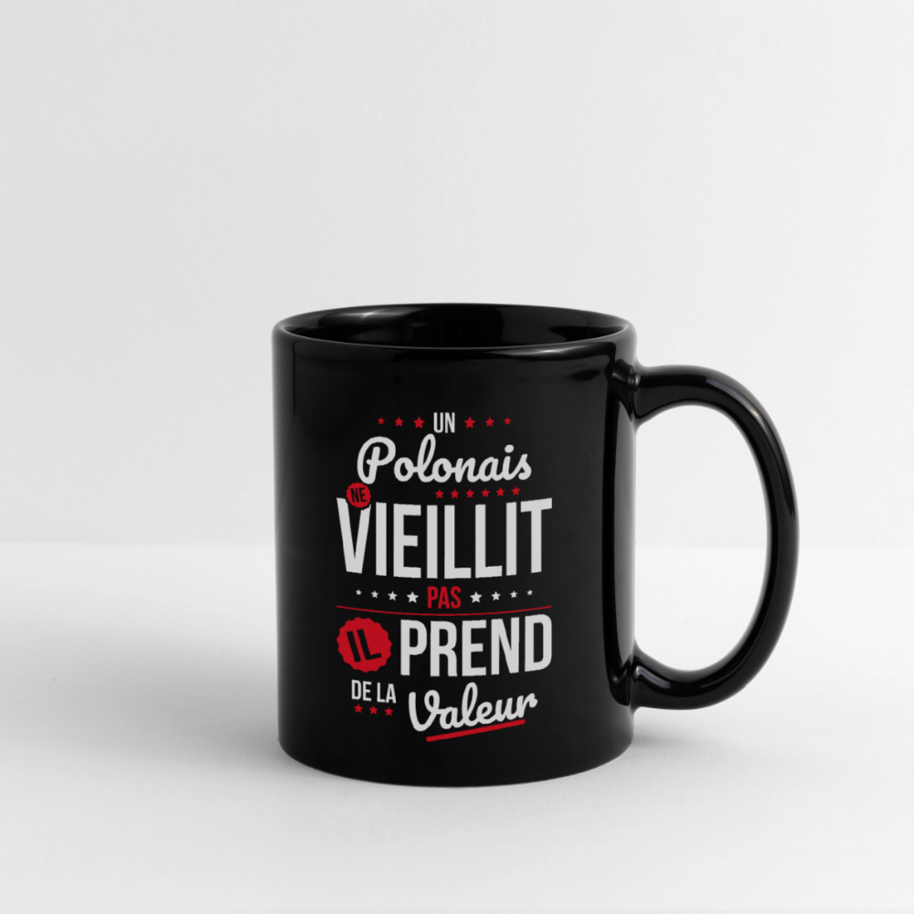 Mug uni - Un Polonais ne vieillit pas - noir
