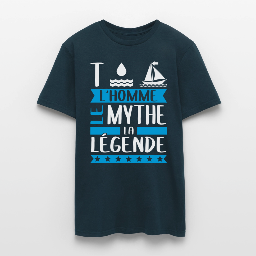 T-shirt homme Thomas rébus – L’homme, le mythe, la légende - marine