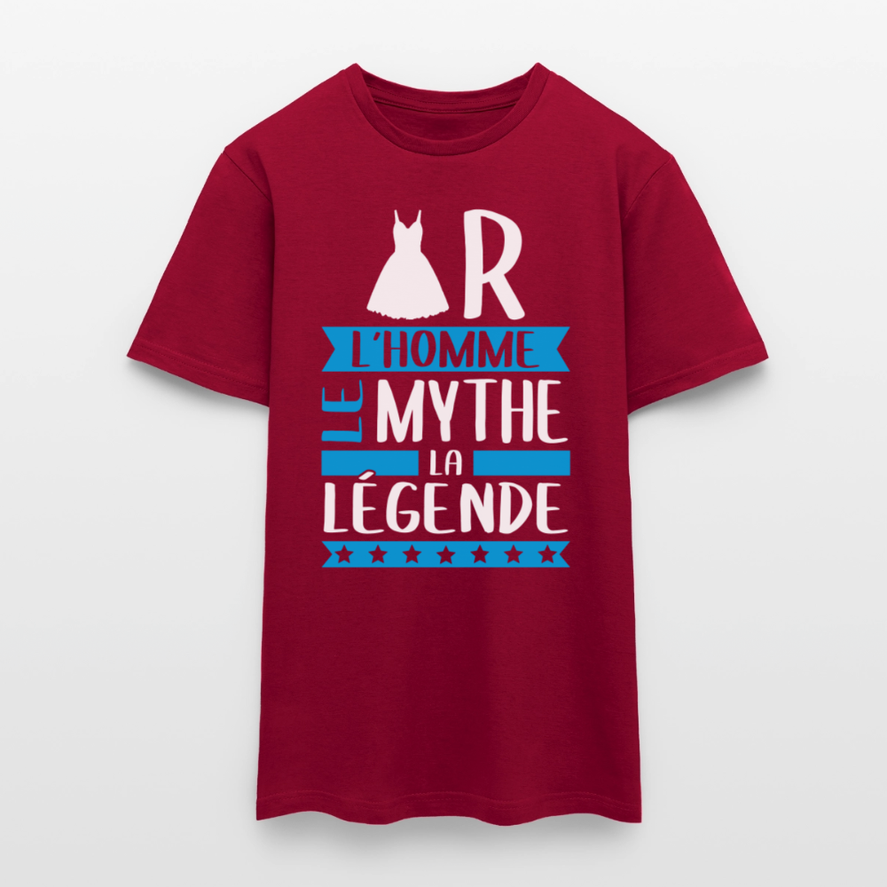 T-shirt homme Robert rébus – L’homme, le mythe, la légende - rouge brique