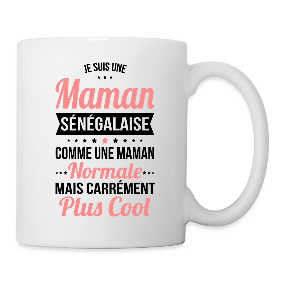 Mug blanc - Maman Sénégalaise plus cool - blanc