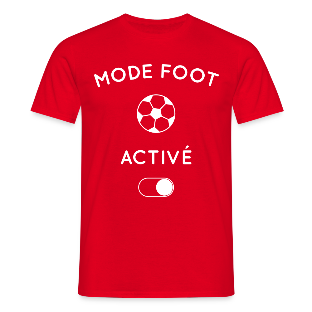 T-shirt Homme - Mode foot activé - rouge
