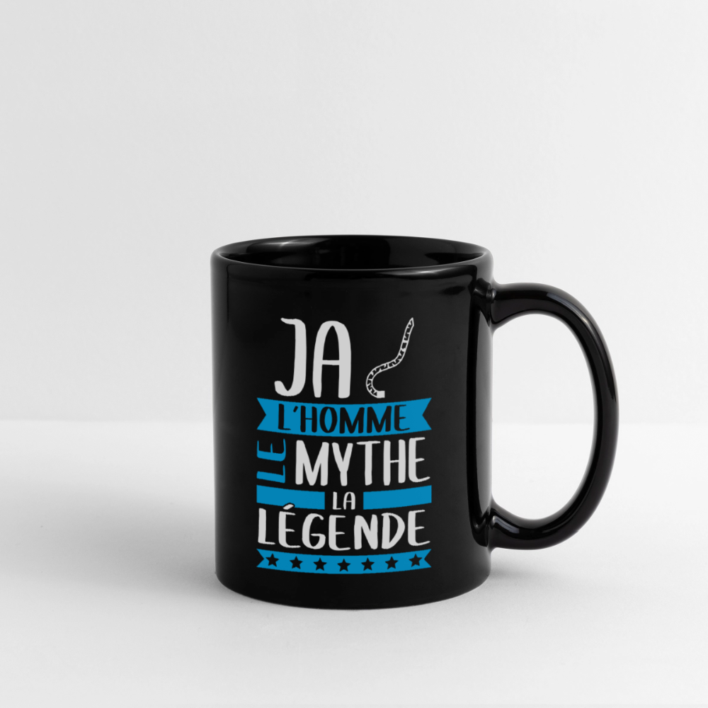 Mug uni Jacques rébus – L’homme, le mythe, la légende - noir