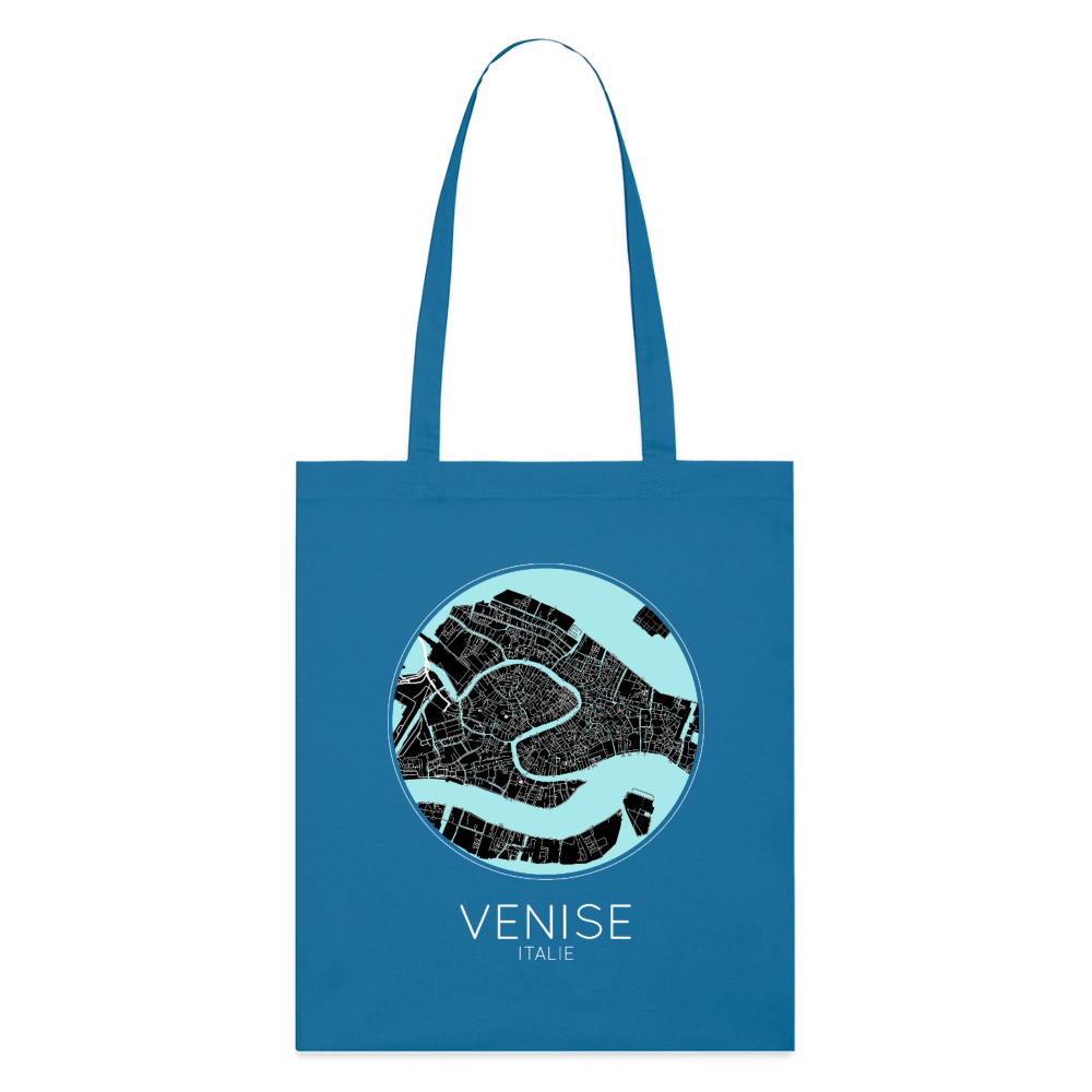 Tote Bag Venise Bio – Plan de Venise - bleu royal