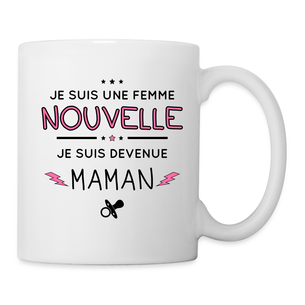 Mug blanc - Femme nouvelle - Maman - blanc