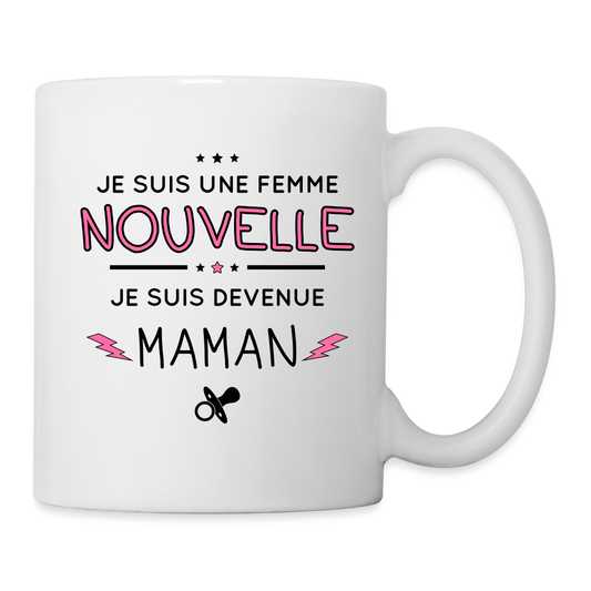 Mug blanc - Femme nouvelle - Maman - blanc