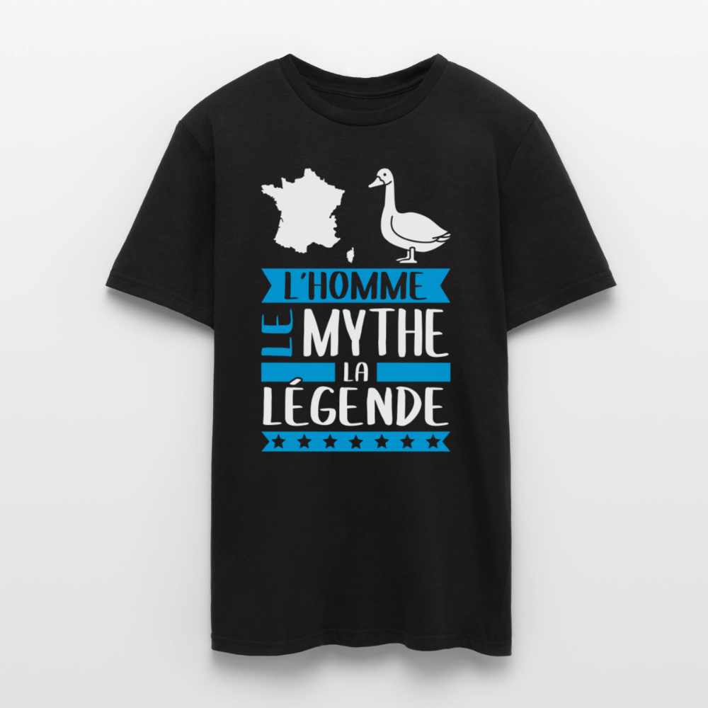 T-shirt homme François rébus – L’homme, le mythe, la légende - noir