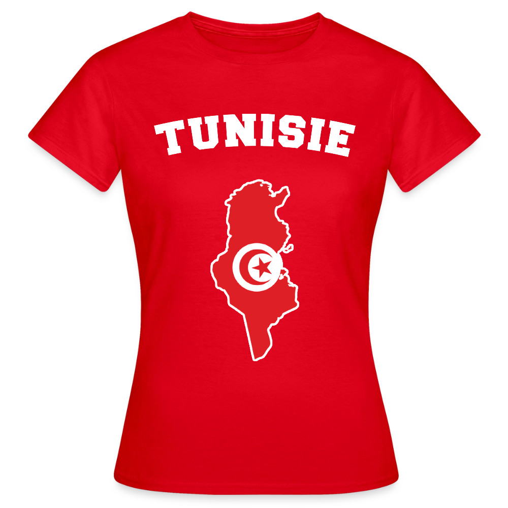 T-shirt Femme - Tunisie - rouge