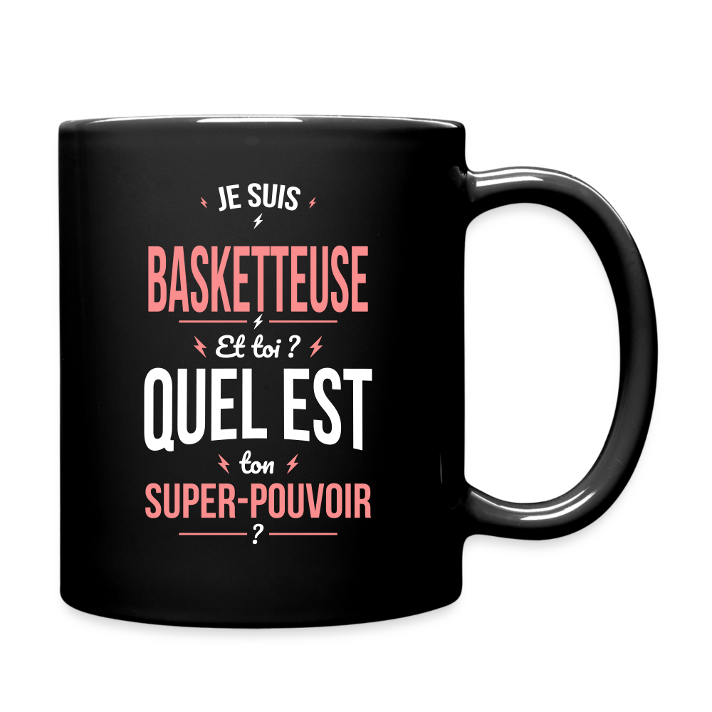 Mug uni - Je suis basketteuse - Super-pouvoir - noir