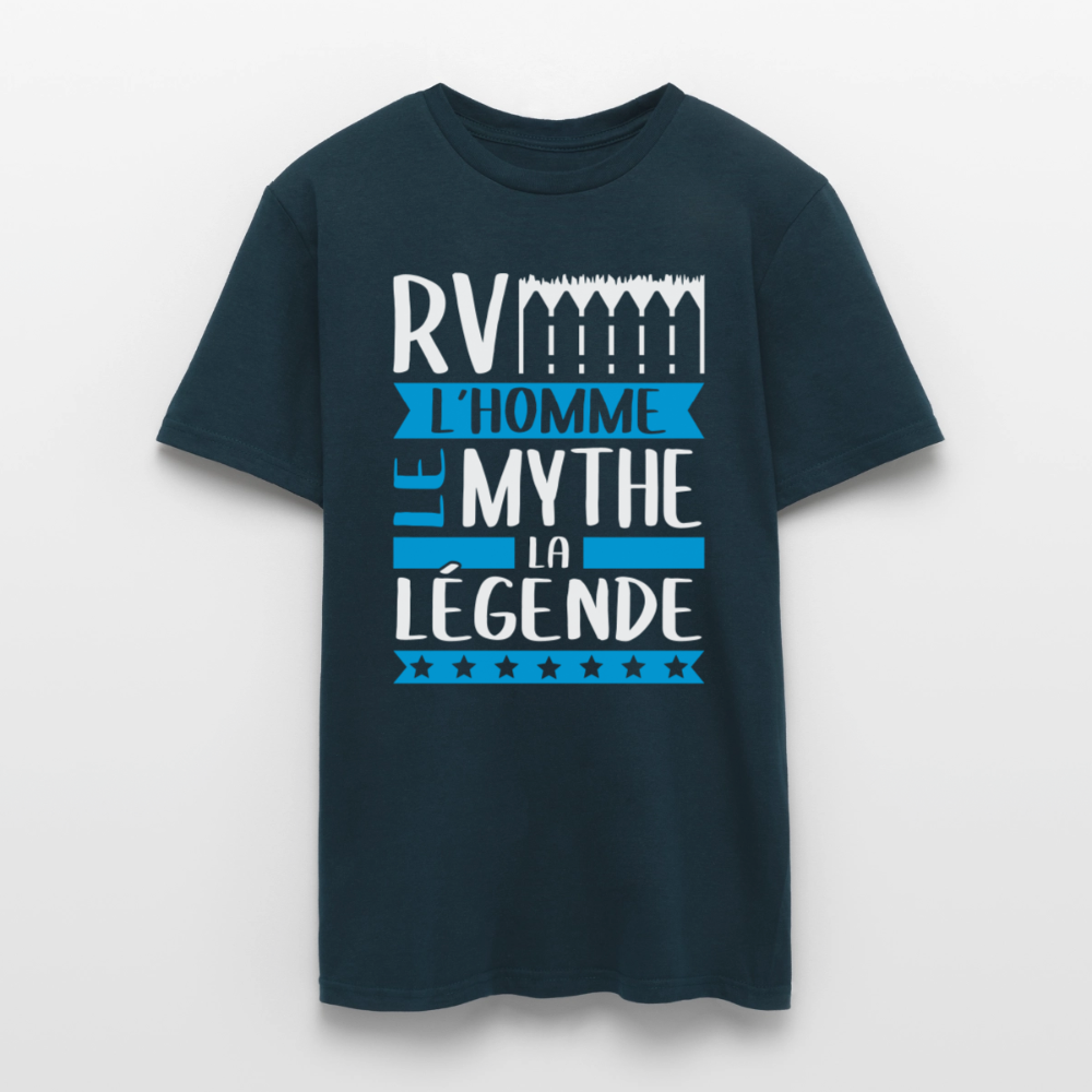 T-shirt homme Hervé rébus – L’homme, le mythe, la légende - marine