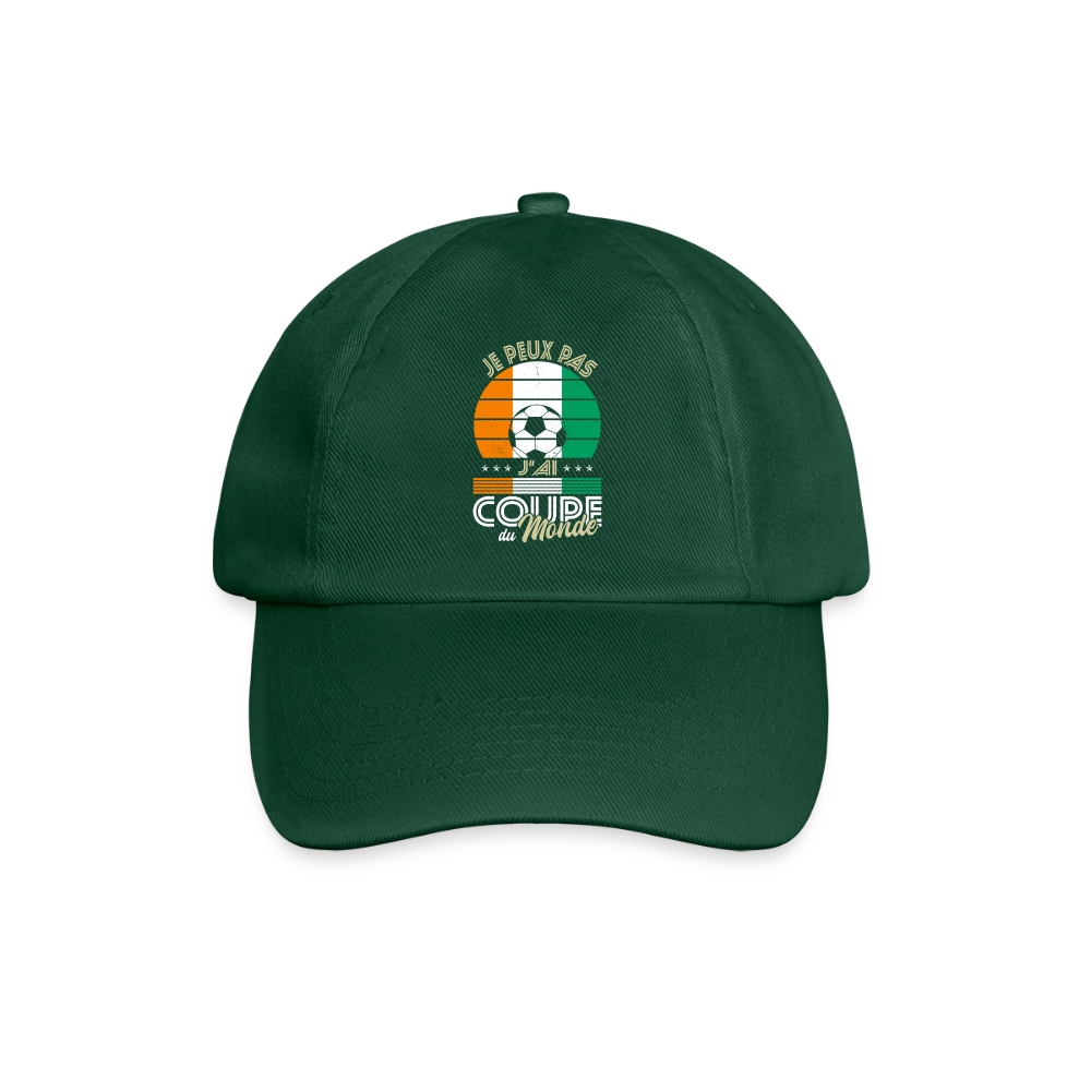 Casquette classique - Je peux pas j'ai Coupe du Monde - Côte d’Ivoire - vert bouteille