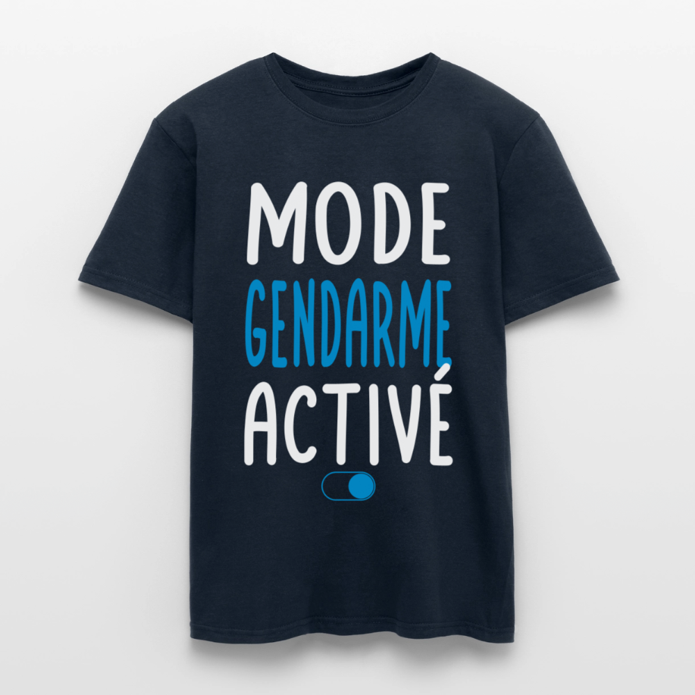 T-shirt Homme - Mode gendarme activé - Cadeau gendarme - marine