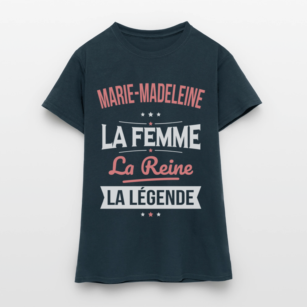 T-shirt Femme - Marie-Madeleine - la Femme - la Reine - la Légende - marine