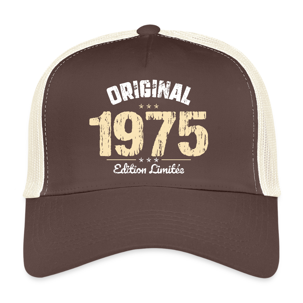 Casquette Trucker - Anniversaire 50 Ans - Original 1975 - marron/beige