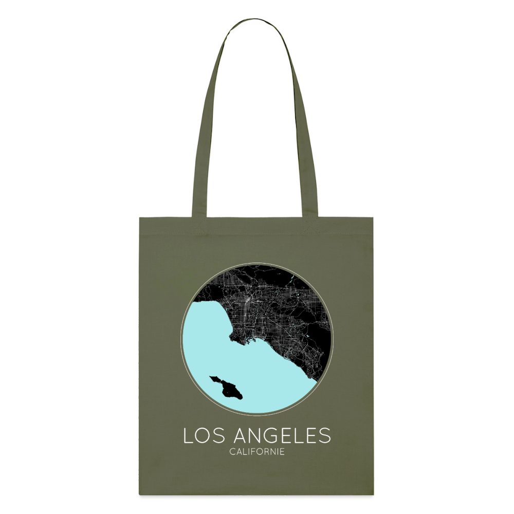 Tote Bag Los Angeles Bio – Plan de Los Angeles - kaki