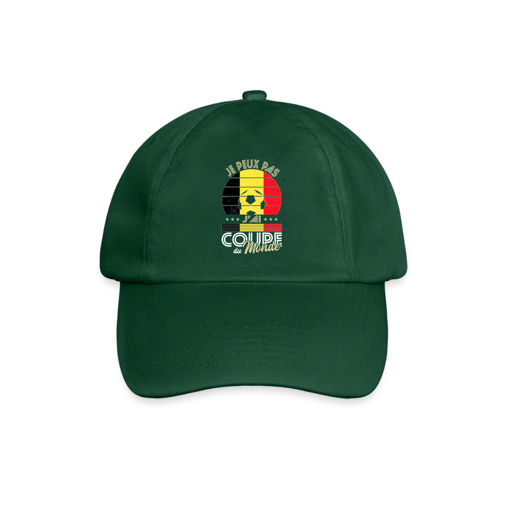 Casquette classique - Je peux pas j'ai Coupe du Monde - Belgique - vert bouteille